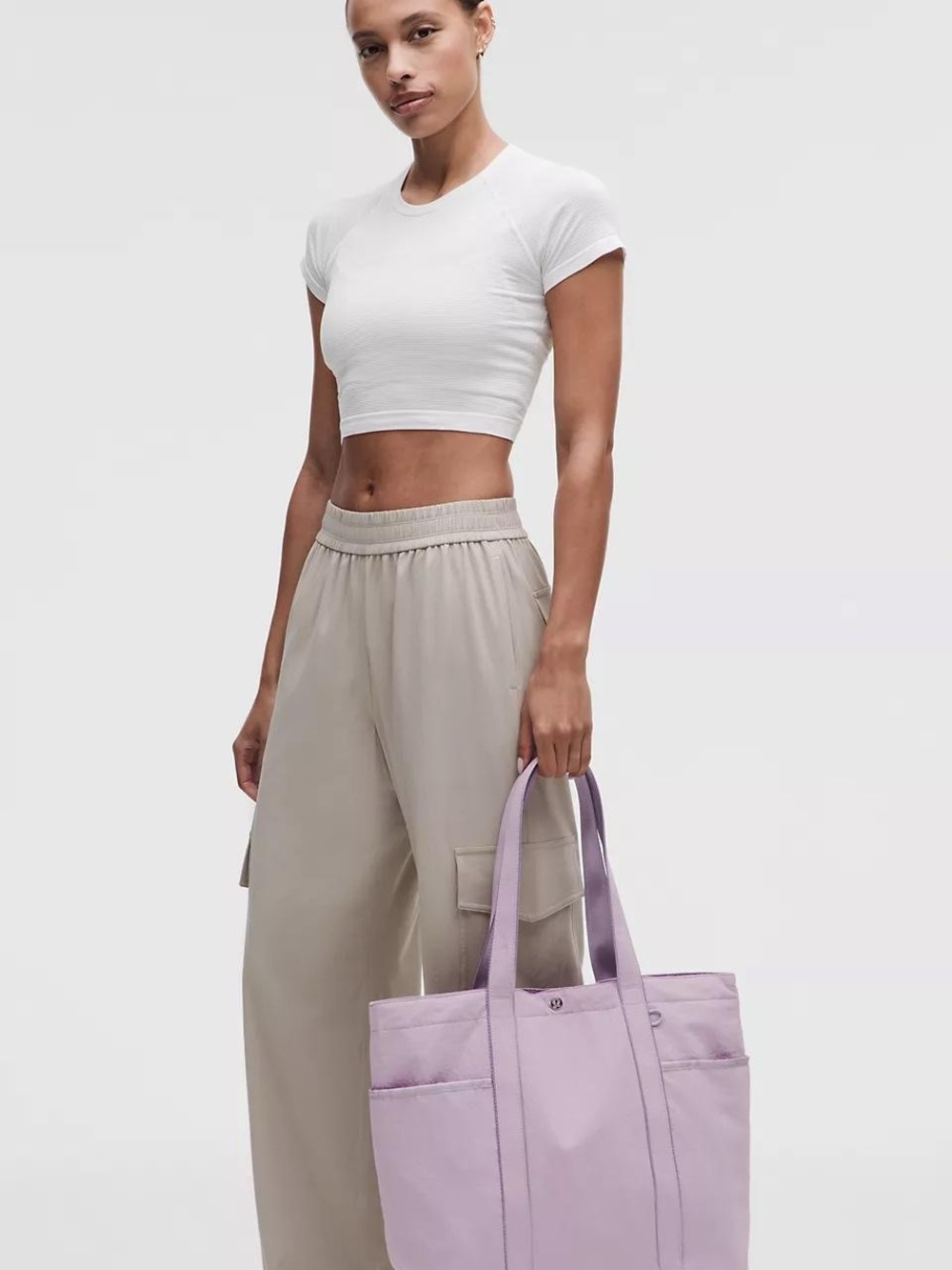 Lululemon Daily Multi-Pocket Tote Bag 20L- Lilac Play